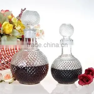 750ml Crystal Glass Vodk Bottle With Glass Lid thumbnail-1