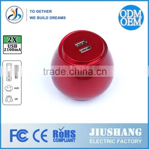 2015 Factory-made High-quality Hot Selling Worldwide Electric 2USB 3100MA Universal Travel Adapter CE/FCC/ROHS/SGS thumbnail-4