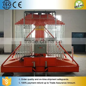 High Strength Aluminum Alloy Telescopic Mast Aerial Lift / Ladder for Man thumbnail-5