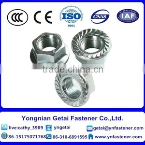 DIN6923 Hex Flange Nuts Serrated M6 Zinc Plated and Black thumbnail-6