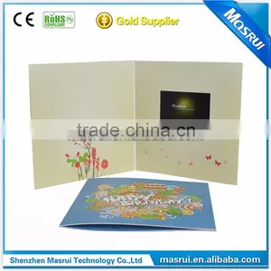 Blank 7.0 Inch Lcd Video Greeting Card Digital Video Brochure thumbnail-4