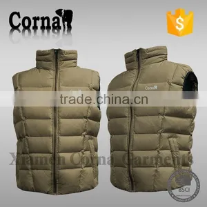 Top Quality Wholesale Men Winter Outdoor Active Down Feather Windproof New Design Waistcoat thumbnail-1