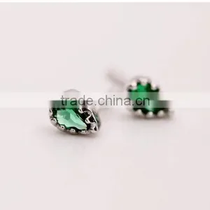 925 Sterling Solid Silver Water Drop Blue White Green and Champagne Zircon Earrings Fashion Women Earrings Jewelry 6790198 thumbnail-2