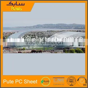 Multi Span Polycarbonate Sheet Light Weight Building Materials Job Site Architectural Design for Construction Companies thumbnail-3