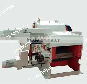 Log Wood 40cm E-motro Driven Hard Wood Chipper With 6m Input Belt Conveyor and 10m Output Belt Conveyor thumbnail-1