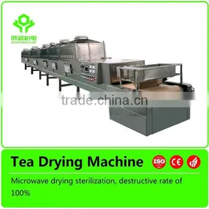 1200mm Wide Belt Black or Green Tea Tunnel Sterilizing Microwave Drying thumbnail-1