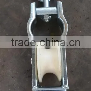 Dual-purpose Stringing Pulley With Nylon/Aluminum Wheel Cable Pulley Block thumbnail-2