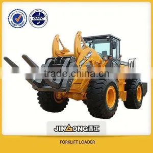 China Front End Wheel Loader for Sale With Wood Log Skidder Fork Bucket Double thumbnail-1