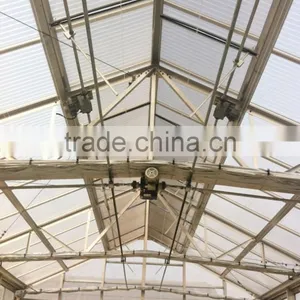 Aluminum Frame Glass Greenhouse PC Greenhouse With Aluminum Structure Single Span With Automatic Ventilation Greenhouse thumbnail-6