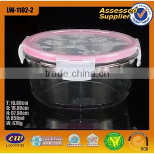 Four Side Lock Pyrex Glass Food Container With Airtight Lid thumbnail-3