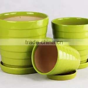 Light Blue Ceramic Pot With Plate thumbnail-2