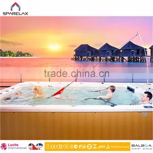 Outdoor Massage Pool Spa / Swim Pool With Outdoor Spa Acrylic Whirlpool Massage Outdoor Spa Bath Swimming Pool thumbnail-5