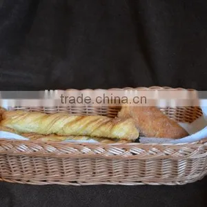 Long Bread Basket, Small Wicker Basket, Handmade Willow Fruit Basket, Table Centerpiece Basket, Small Wicker Storage Basket thumbnail-4