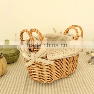 2015 Natural Wicker Basket Liners thumbnail-1