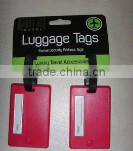 Twin Pack Plastic Luggage Tags thumbnail-1