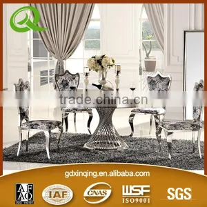 TH371 Hot Sale Home Furniture Round Tempered Glass Dining Table thumbnail-6