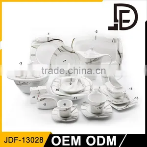 Drinkware Ceramic Porcelain China Dinnerware, Silver Porcelain Dinnerware thumbnail-1