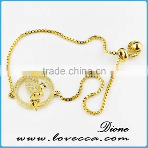 Chinese High End Jewelry Hand Chain Bracelet Micro Pave cz Bracelets With Beads thumbnail-6