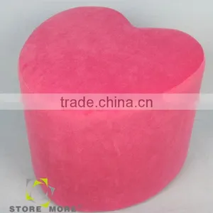 Colorful Kids Plastic Stools/ Nice Heart Shape Ottoman thumbnail-1