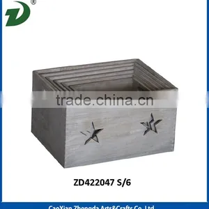 Wooden Crate Storage Box thumbnail-1