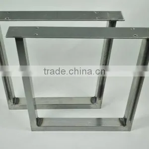 Black Powder Coated Trapezoid Metal Industrial Table Feet,furniture Metal Leg thumbnail-4