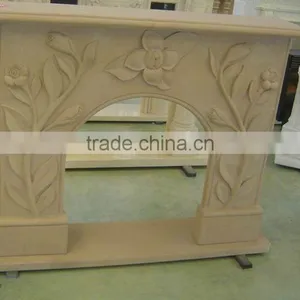 Polished&Carved Marble Fireplace Surround thumbnail-1