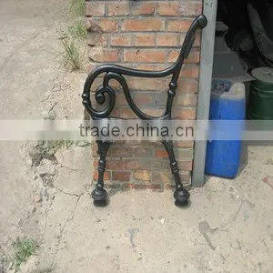 Garden Bench, Cast Alum Legs, Plastic Wood Bench thumbnail-5