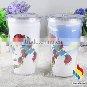 16oz Double Wall Custom Printed Plastic Cup thumbnail-3
