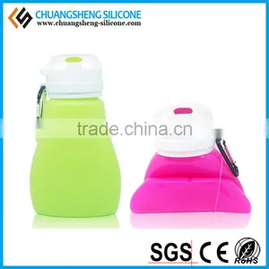 Sports Required Water Bottle, Silicone Folding Bottle, Pocket Bottle thumbnail-1