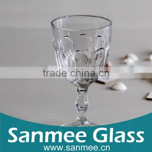 Hot Selling Wholesale Embossed Crystal Wine Glass Goblets thumbnail-1