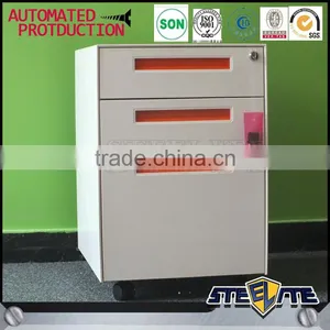 Colorful 3 Drawer File Cabinet Movable Drawer Cabinet Metal Garage Storage Cabinet thumbnail-1