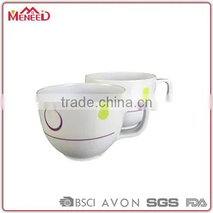 FDA Pass Fair Quality Daily Use English Afternoon Rest Melamine Tea Cup thumbnail-1