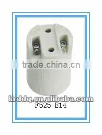 E14 Porcelain Lamp Holder Types F525 thumbnail-1