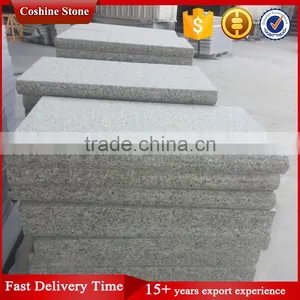 China Flamed Grey Granite Bullnose Paver For Sale thumbnail-2