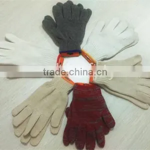 DDSAFETY 2017 Luvas De Algodao 7 Gauge Red And White Mixed Cotton String Knitted Safety Gloves thumbnail-6