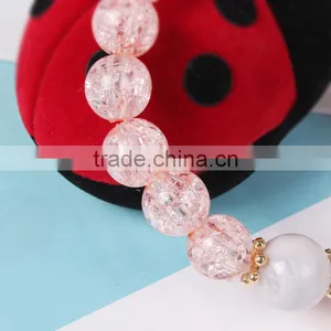 Gold Rhinestone Star Charms Crystal Bead Bracelet thumbnail-6