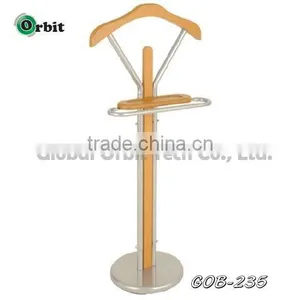 Hotel Furniture Metal Free Standing Wooden Coat Rack thumbnail-1