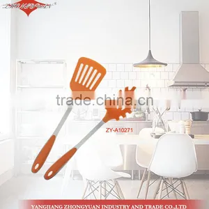 Nylon Slotted Spatula and Spaghetti Server Kitchen Accessory With PP Handle thumbnail-1