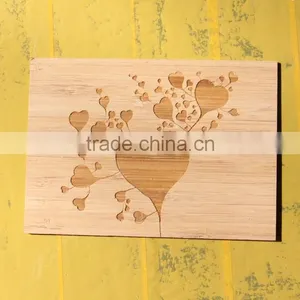 Laser Engraving Bamboo Christmas Cards thumbnail-2