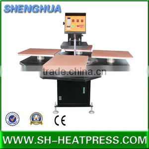 Fast Printing Speed Tshirt Printing Machine Heat Transfer Press Machine With Four Stations thumbnail-3