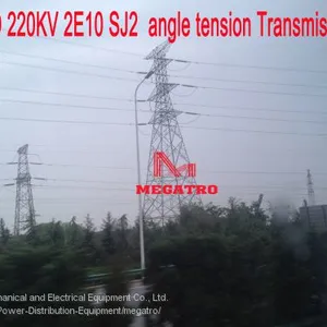 MEGATRO 220KV 2E10 SJ2 Angle Tension Transmission Tower thumbnail-1