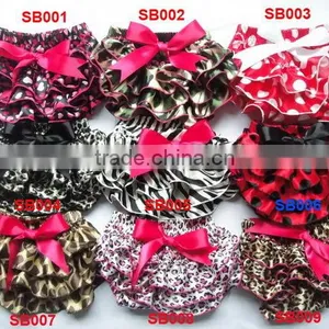 Baby Ruffle Bloomers Layers Baby Diaper Cover Newborn Flower Shorts With Skirts Toddler Cute Summer Satin thumbnail-1
