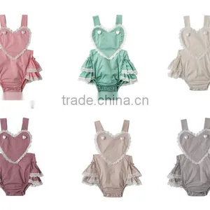 Wholesale Fashion Newborn Baby Clothes Girls Boutique Clothing 2017 Baby Romper thumbnail-1