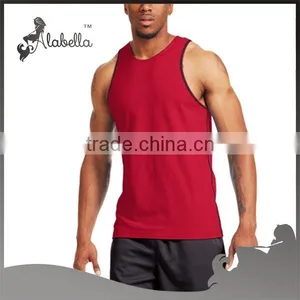 Dry Fit Polyester Spandex Mens Tank Top thumbnail-1