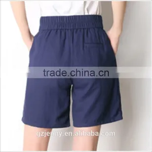 Basic Fresh Blue Casual Dame Bermuda Hose Women Shorts thumbnail-2