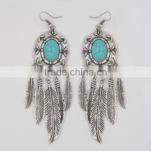 Zm53242a 2017 New Arrival Bohemian Ethnic Feather Earrings thumbnail-2