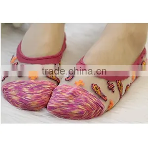 New Design Candy Colors Women Sock Antiskid Liner No Show Peds Invisible Low Cut Ice Sock thumbnail-2