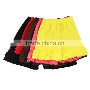 Popular Girls Cotton Ruffle Leggings Baby Girls Summer Kids Ruffle Shorts Boutique Girl Clothing thumbnail-1