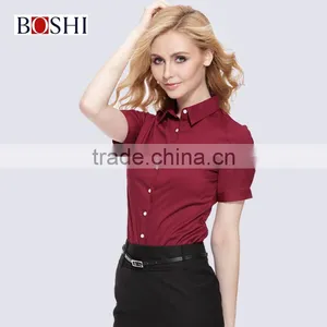 Ladies Bright Color Formal Shirt Women's Clothing Summer thumbnail-2