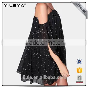 New Design Summer Female Chiffon Sexy Shirt V-neck Sleeveless Chiffon T-shirt thumbnail-2